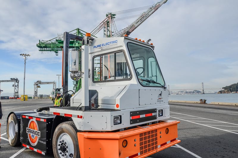 California wants to accelerate the shift to zero-emission equipment at its ports